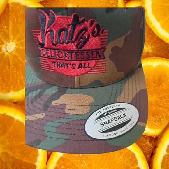 The Classics Camo‎ Katz Delicatessen Snapback Adjustable Baseball Hat Cap - Picture 2 of 7